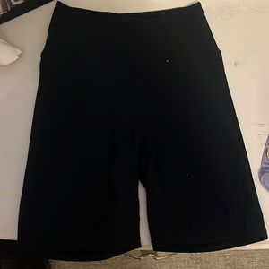 Black biker shorts